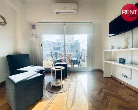 Depto. 2 Amb. zona Obelisco, amoblado y luminoso – REF. ZCeba